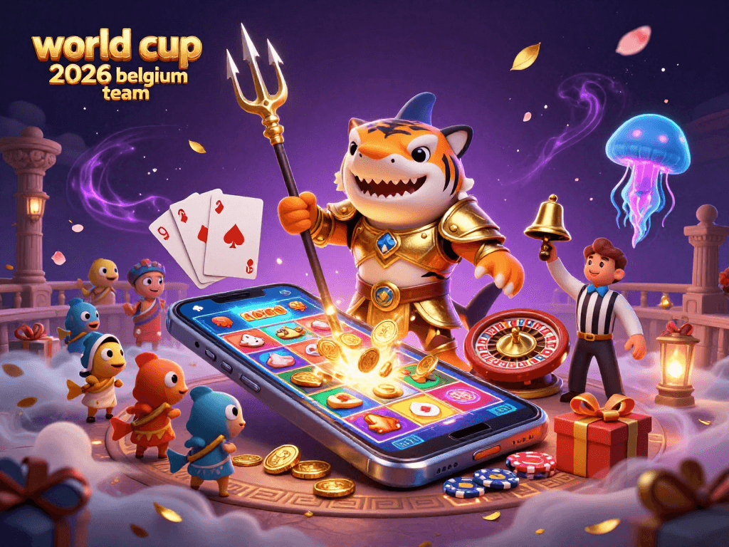 Engage with the thrilling world of the World Cup 2026 Belgium Team amid a vibrant 3D casino scene.