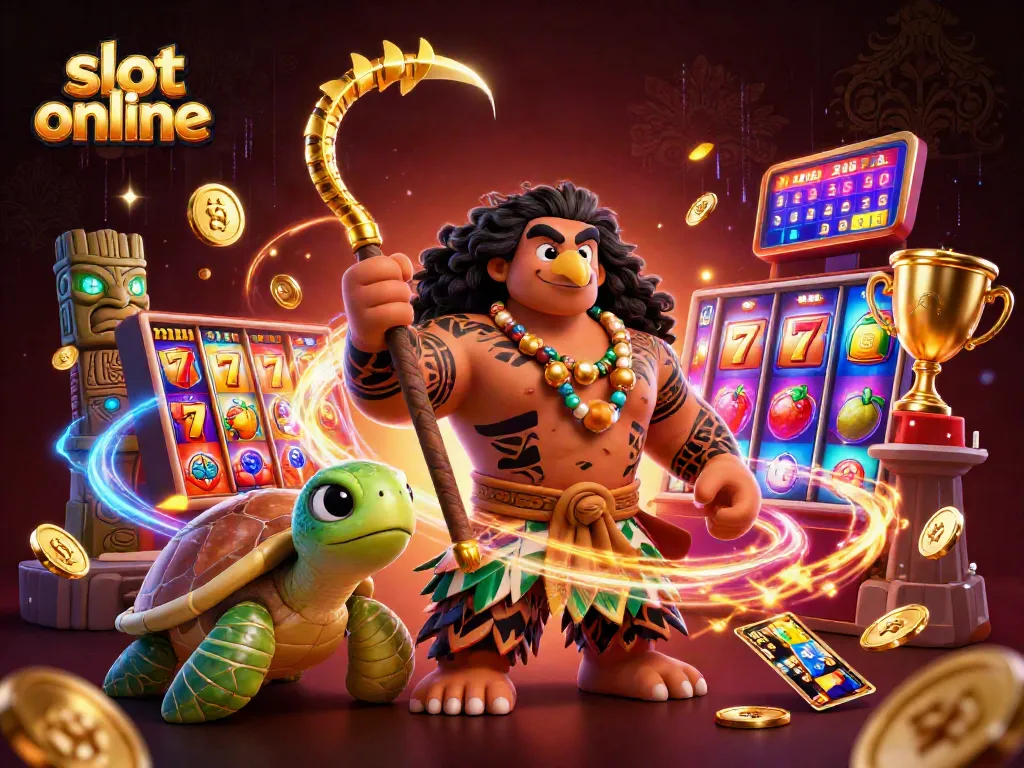 Menangkan slot online di D59 dengan simbol keberuntungan dan keberhasilan yang bersinar.