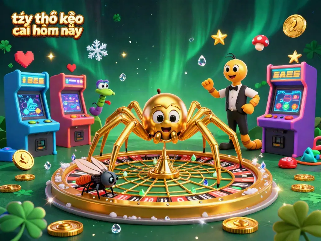 Experience tỷ lệ kèo nhà cái hôm nay with the dynamic gaming scene filled with colorful elements and characters.