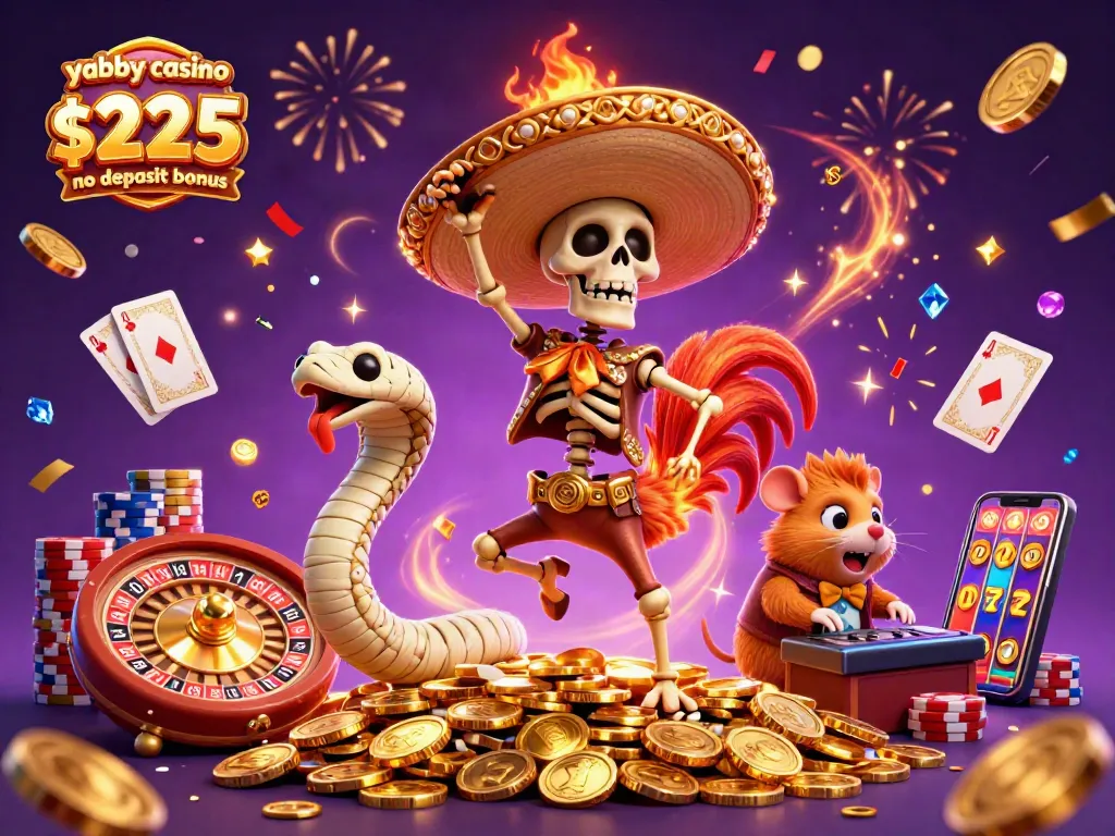 Experience the excitement of yabby casino $225 no deposit bonus with dynamic gaming elements and celebratory characters.