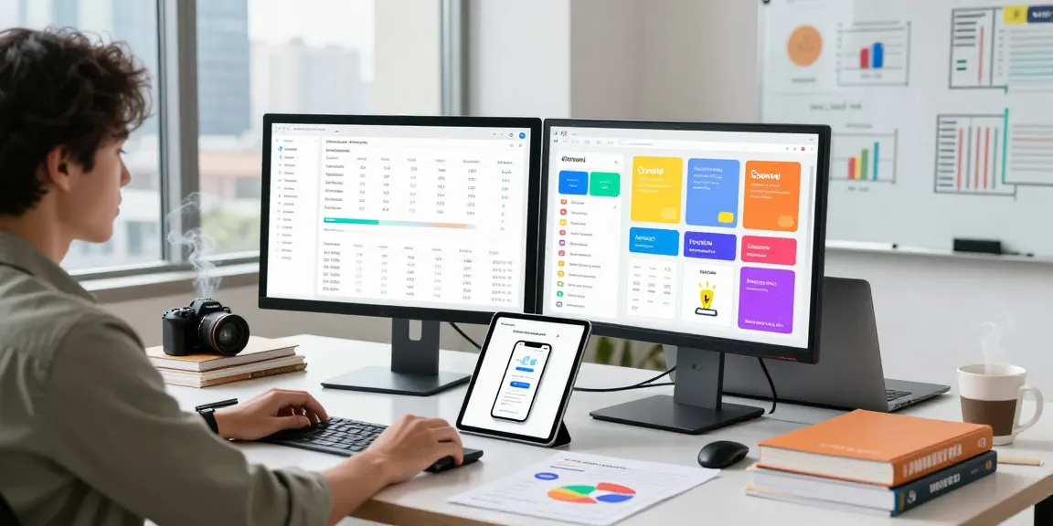 Marketer analyzing app performance metrics to buy app downloads effectively.