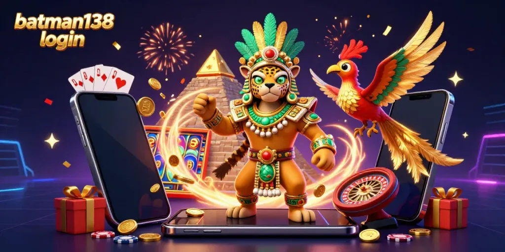 Engage in the excitement with batman138 login as a Mayan jaguar priest joins a vibrant online gaming scene.
