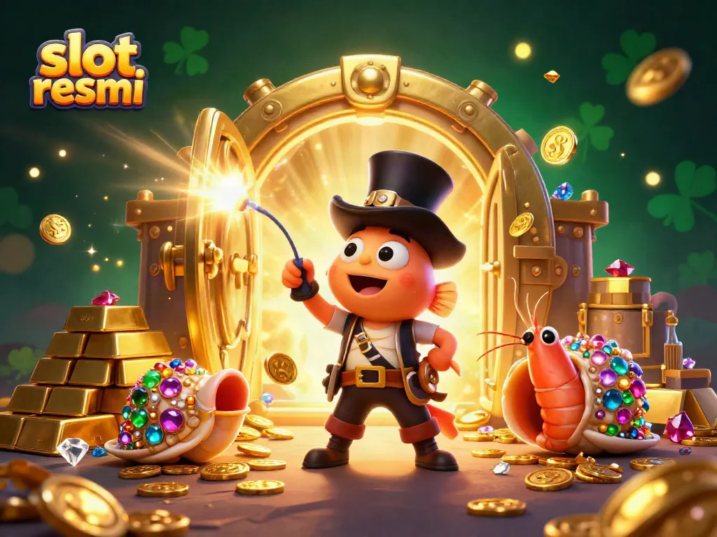 Memenangkan slot resmi dengan visual menarik dari karakter kartun 3D dan harta karun yang melimpah.