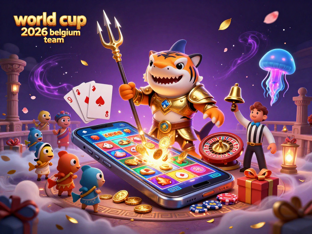 Engage with the thrilling world of the World Cup 2026 Belgium Team amid a vibrant 3D casino scene.