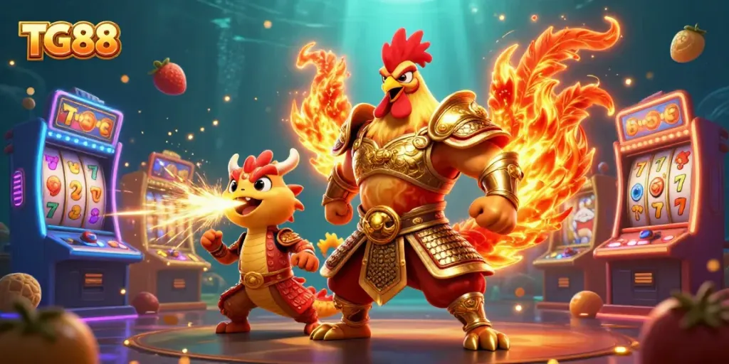Experience thrilling gameplay with TG88 through vibrant slot games featuring unique characters and dynamic elements.