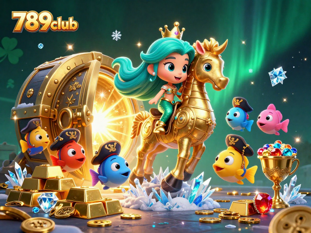 Experience thrilling gaming at 789club with vibrant mermaid-themed underwater adventure illustration.
