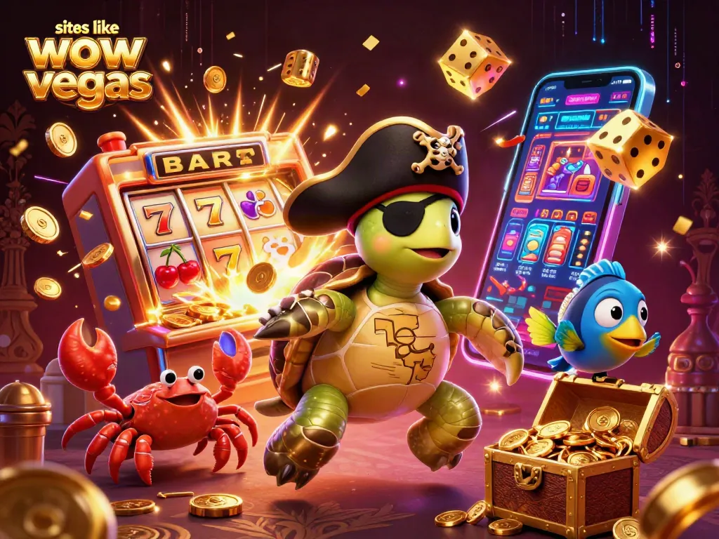 Engage with exciting games at sites like wow vegas, featuring vibrant casino scenes and jackpots.