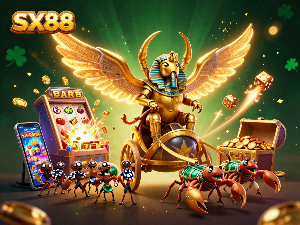 SX88 brings excitement to the gaming scene with vibrant characters, dynamic casino elements, and a jackpot explosion.